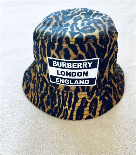 burberry cheetah bucket hat|Burberry bucket hat vintage.